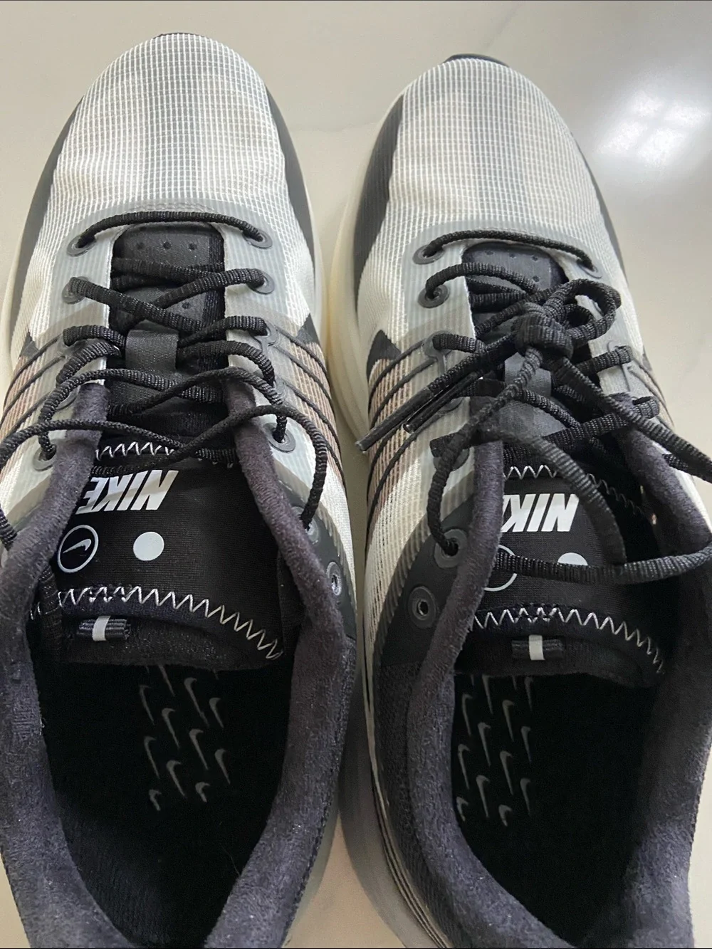 Nike Men’s Black, White and Gray Athletic Running Shoes - Picture 8 of 16